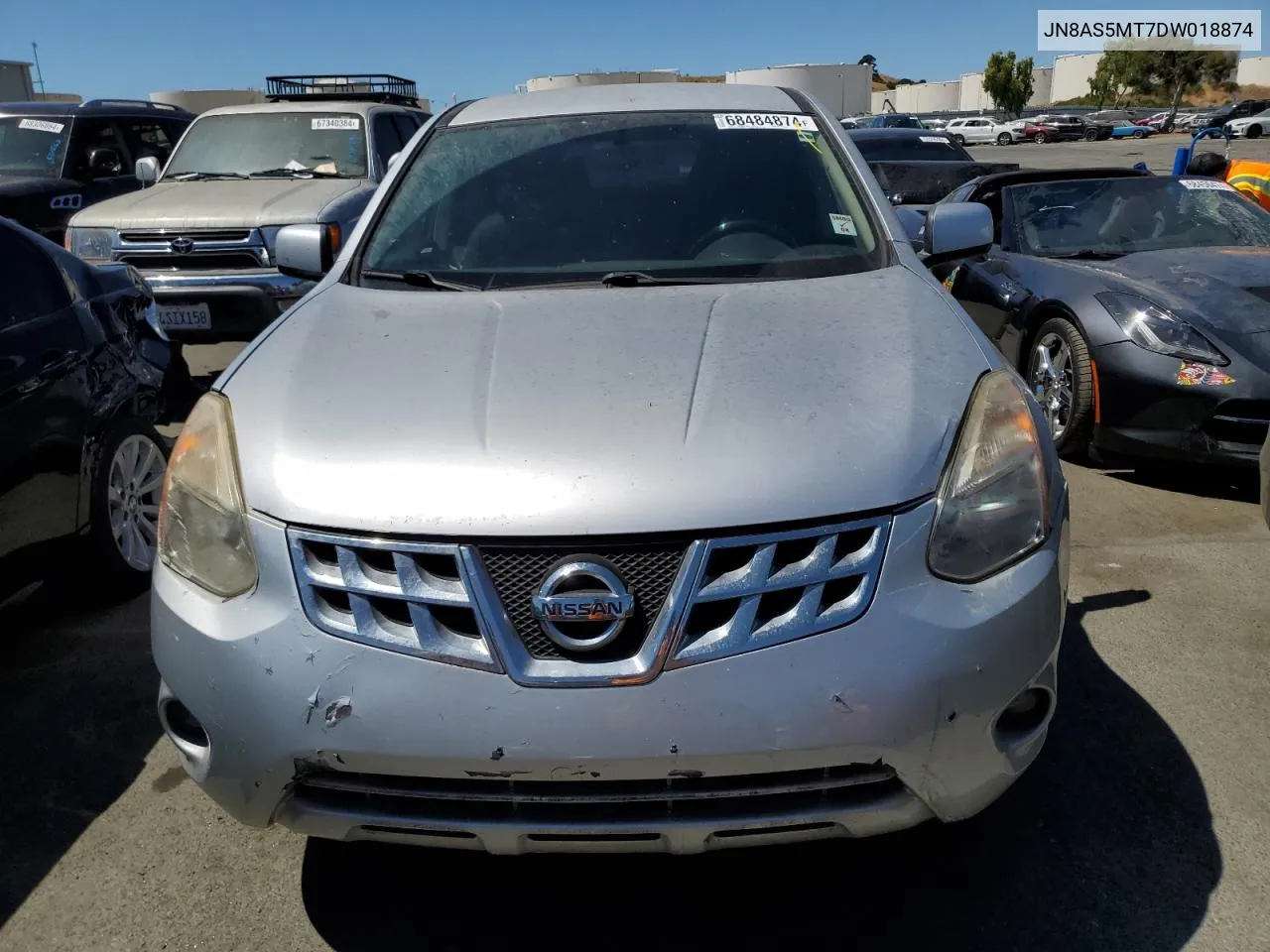 2013 Nissan Rogue S VIN: JN8AS5MT7DW018874 Lot: 68484874