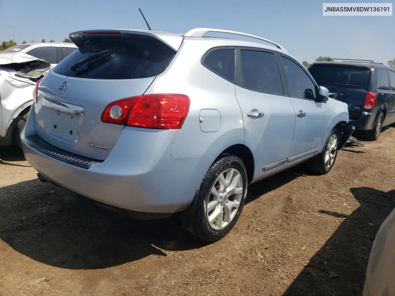 2013 Nissan Rogue S VIN: JN8AS5MV8DW136191 Lot: 68572594