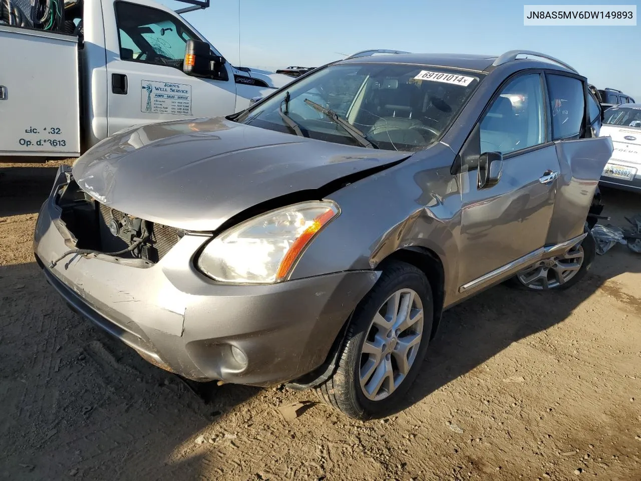 2013 Nissan Rogue S VIN: JN8AS5MV6DW149893 Lot: 69101014