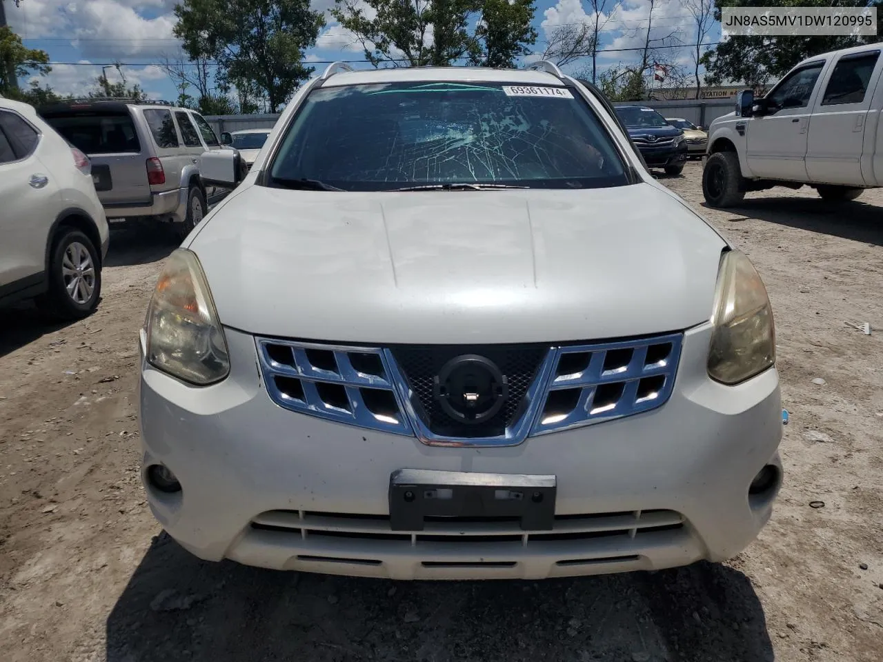 2013 Nissan Rogue S VIN: JN8AS5MV1DW120995 Lot: 69361174