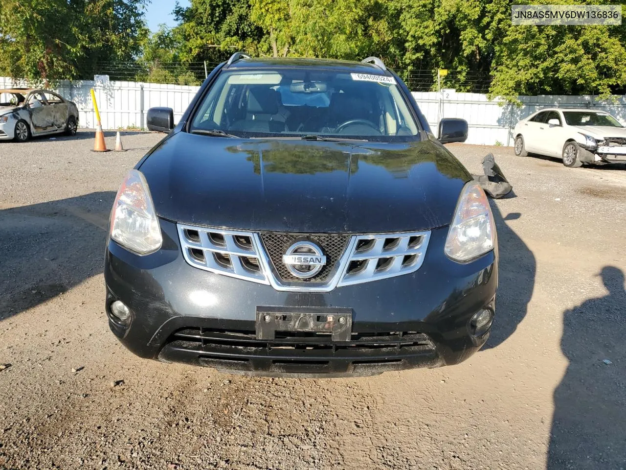 2013 Nissan Rogue S VIN: JN8AS5MV6DW136836 Lot: 69400524