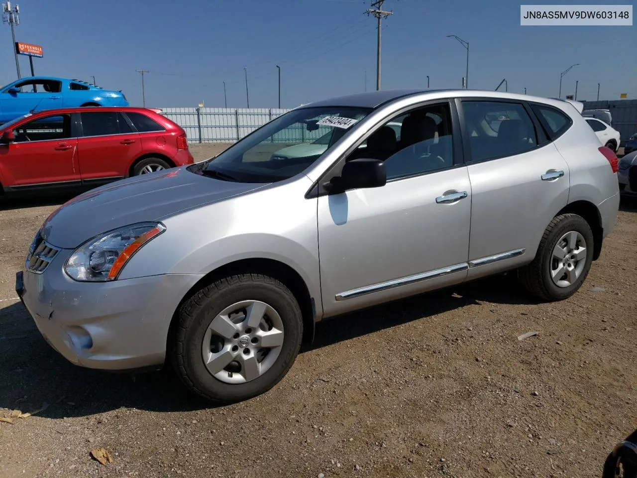 2013 Nissan Rogue S VIN: JN8AS5MV9DW603148 Lot: 69423404