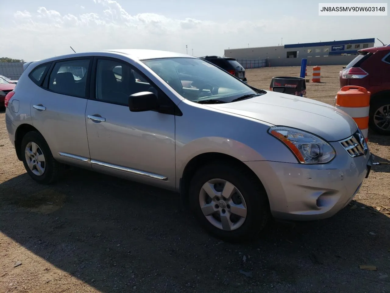 2013 Nissan Rogue S VIN: JN8AS5MV9DW603148 Lot: 69423404