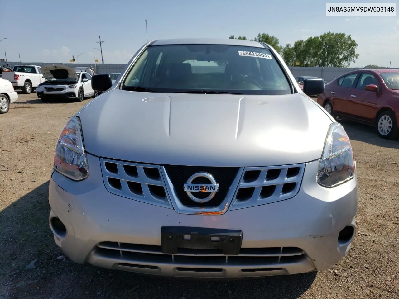 2013 Nissan Rogue S VIN: JN8AS5MV9DW603148 Lot: 69423404