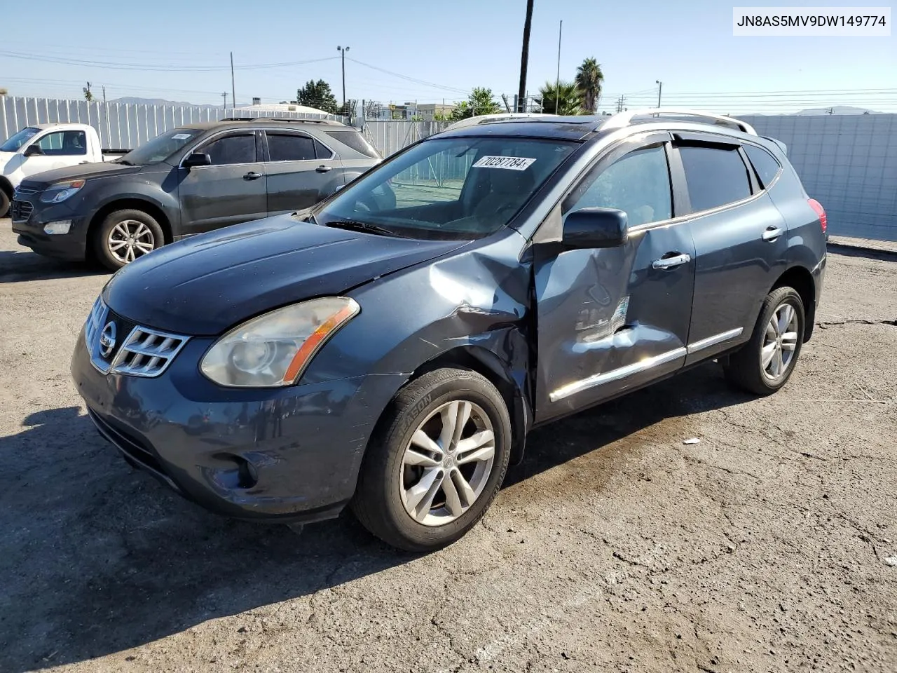 2013 Nissan Rogue S VIN: JN8AS5MV9DW149774 Lot: 70287784