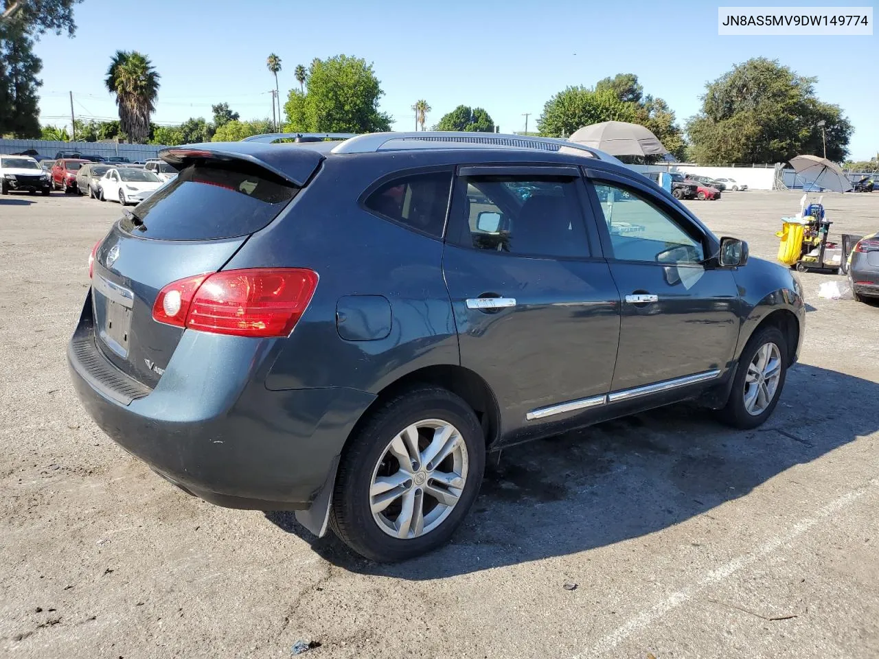 2013 Nissan Rogue S VIN: JN8AS5MV9DW149774 Lot: 70287784