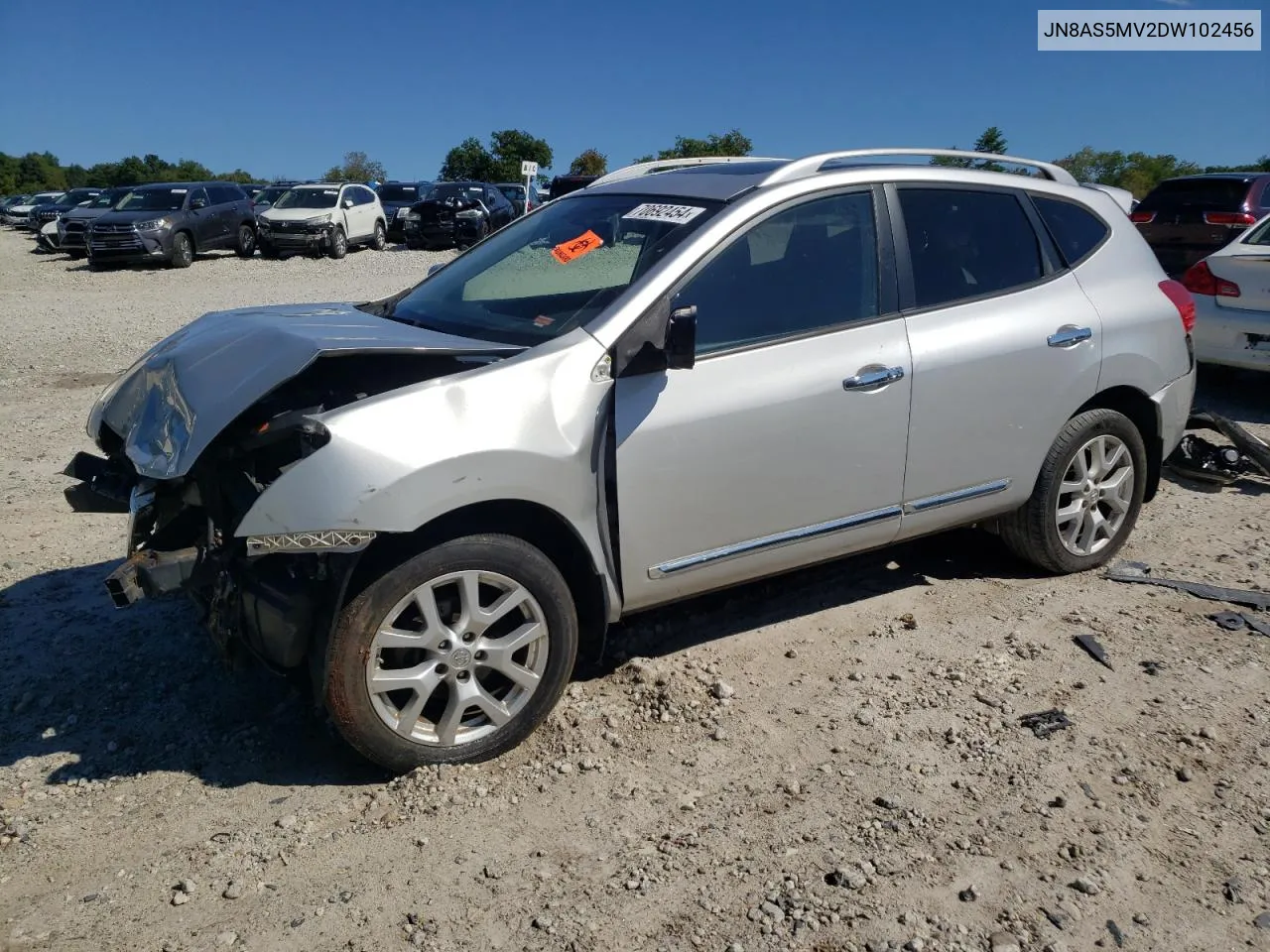 2013 Nissan Rogue S VIN: JN8AS5MV2DW102456 Lot: 70692454