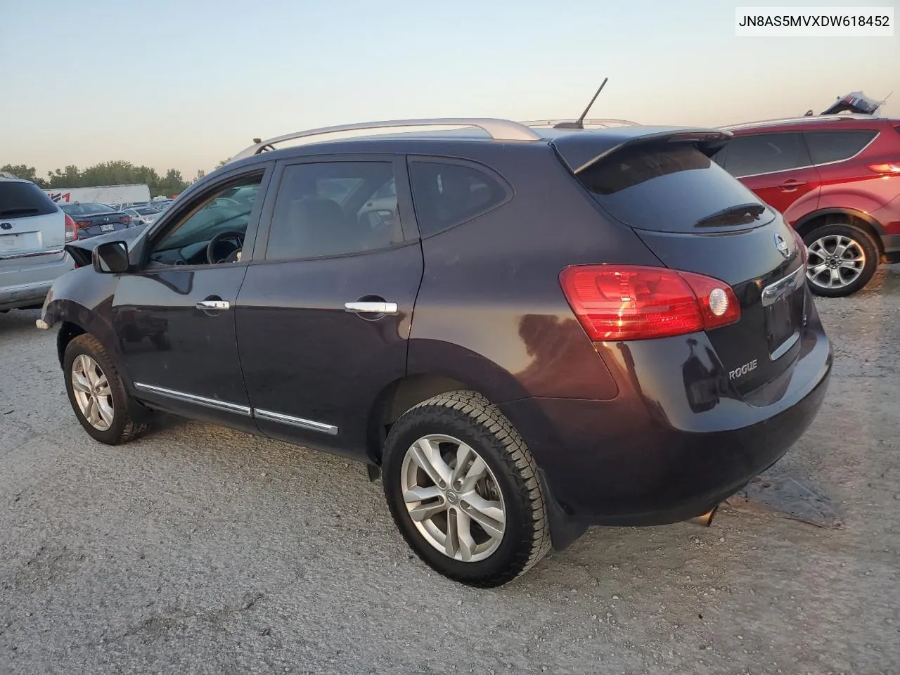 2013 Nissan Rogue S VIN: JN8AS5MVXDW618452 Lot: 70698954