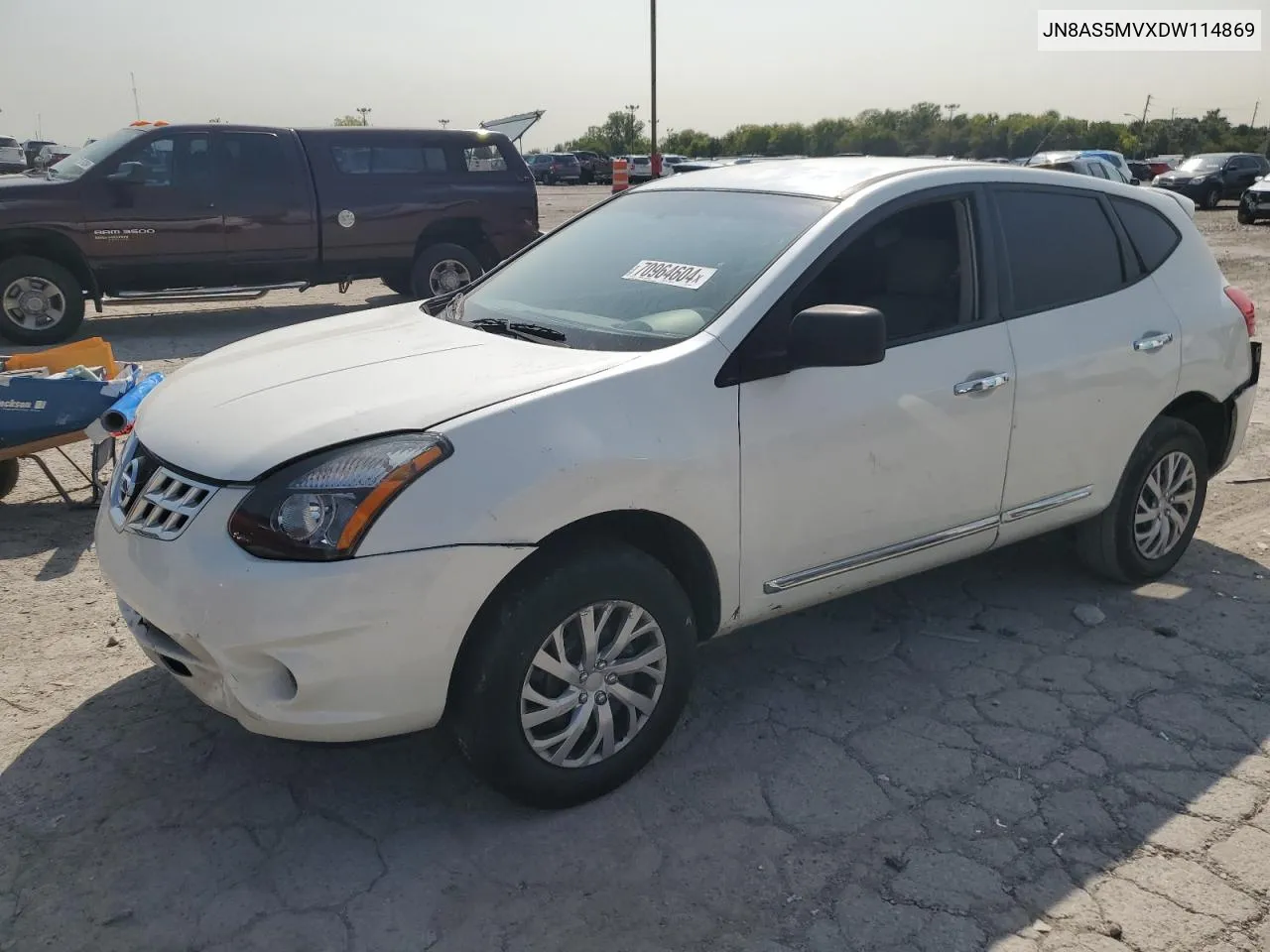 2013 Nissan Rogue S VIN: JN8AS5MVXDW114869 Lot: 70964604