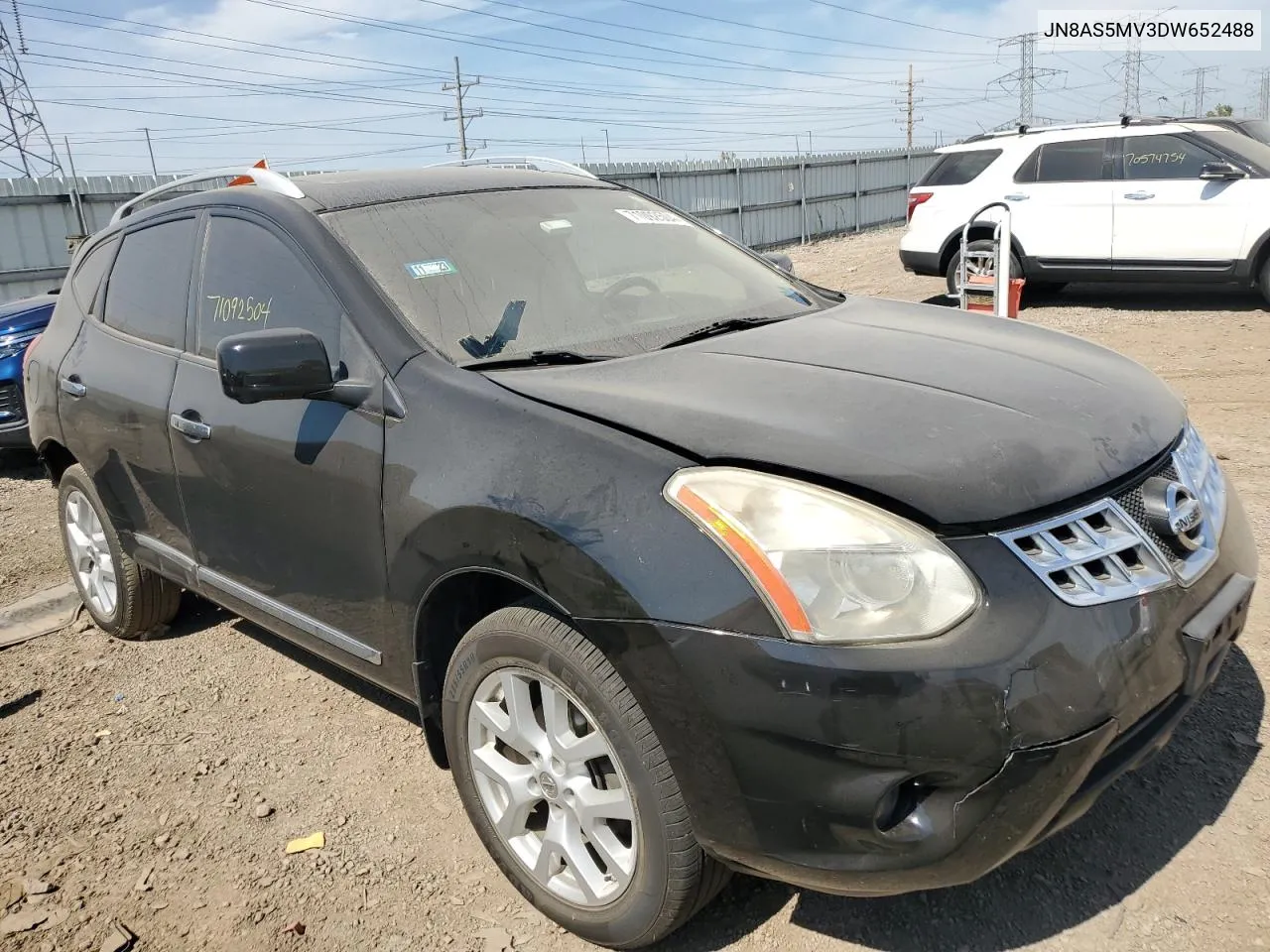 2013 Nissan Rogue S VIN: JN8AS5MV3DW652488 Lot: 71092504