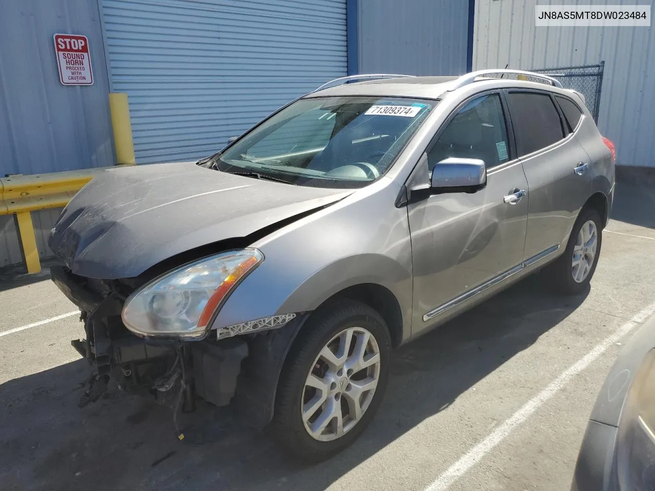 2013 Nissan Rogue S VIN: JN8AS5MT8DW023484 Lot: 71309374