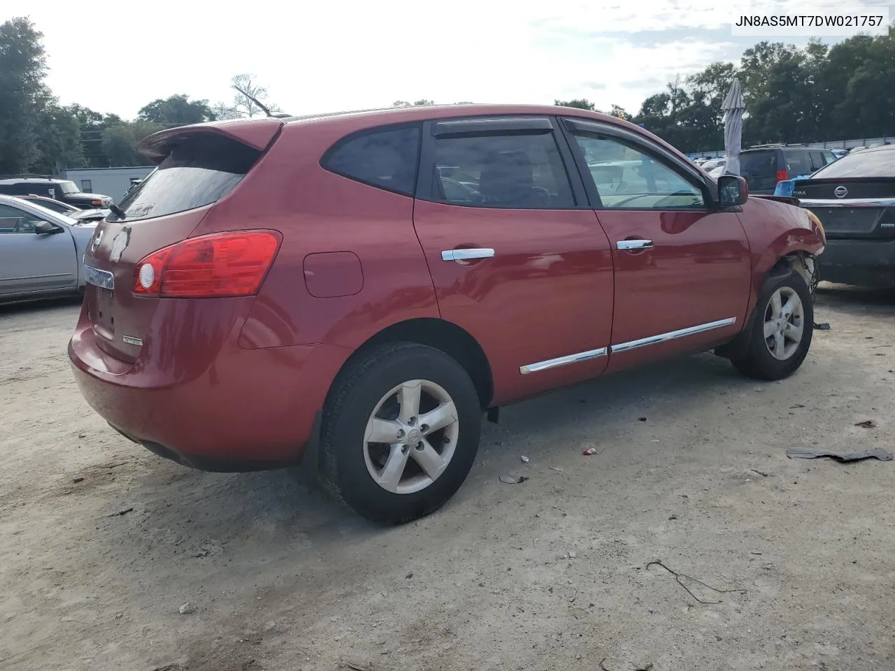 2013 Nissan Rogue S VIN: JN8AS5MT7DW021757 Lot: 71837414