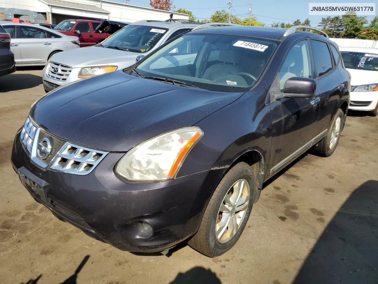 2013 Nissan Rogue S VIN: JN8AS5MV6DW631778 Lot: 71845874