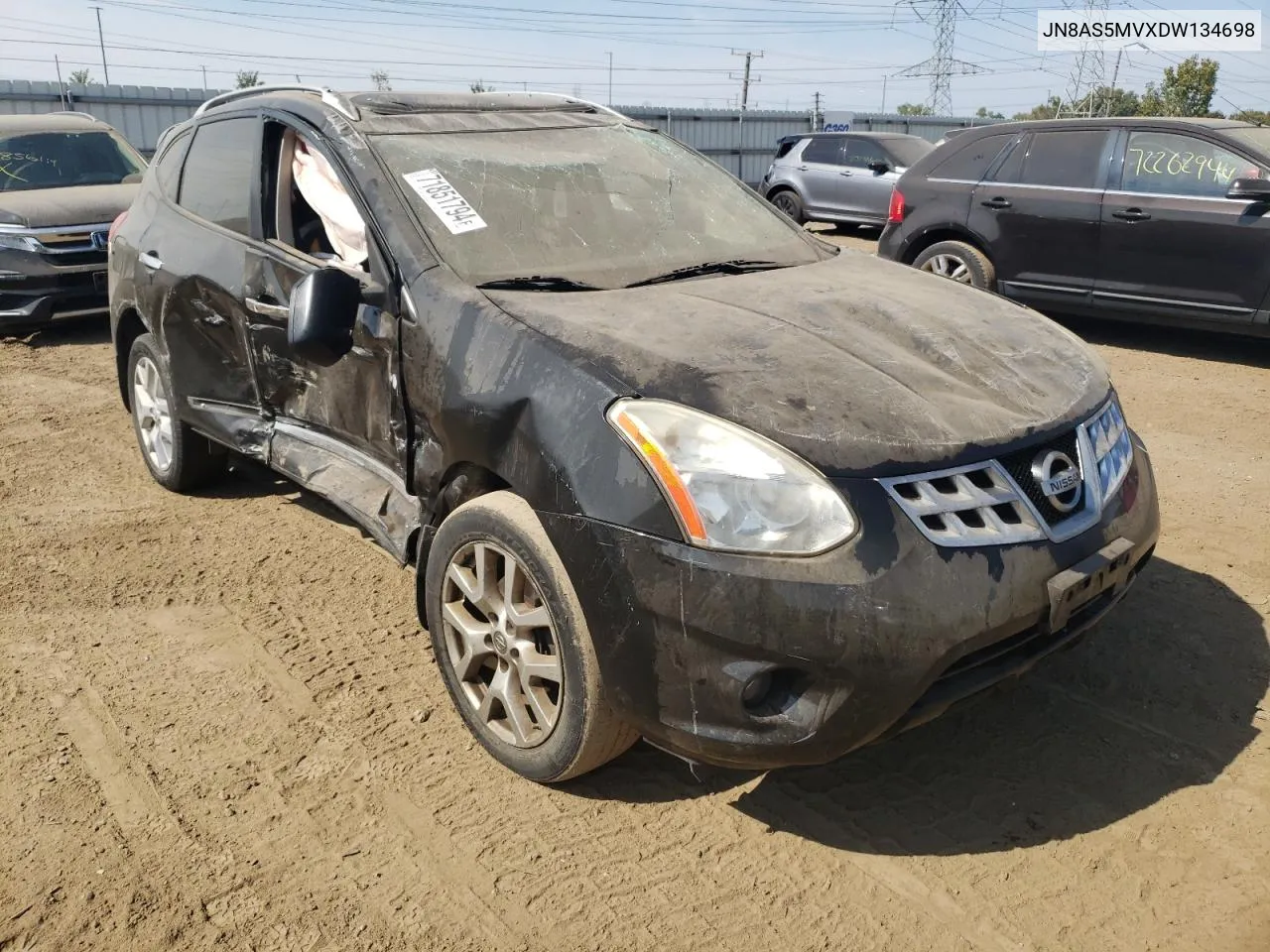 2013 Nissan Rogue S VIN: JN8AS5MVXDW134698 Lot: 71851794