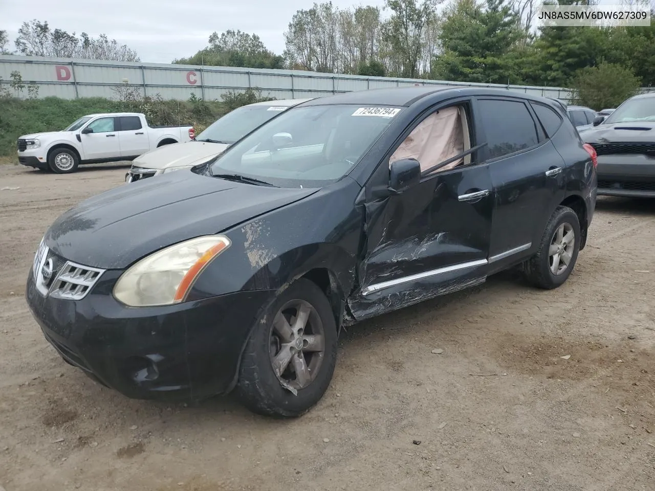 2013 Nissan Rogue S VIN: JN8AS5MV6DW627309 Lot: 72436794