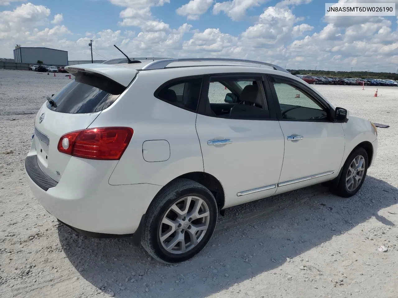 2013 Nissan Rogue S VIN: JN8AS5MT6DW026190 Lot: 72578244