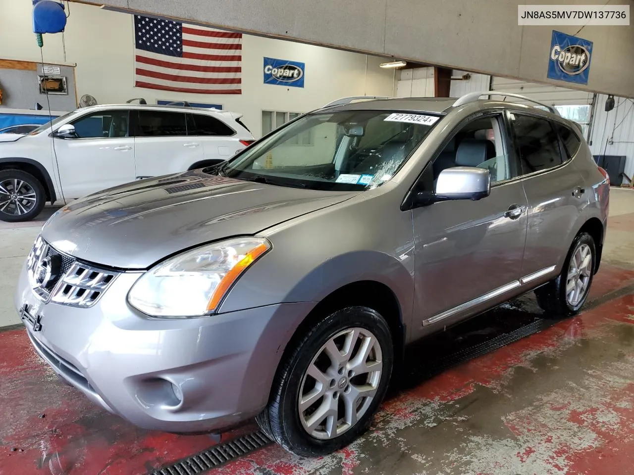 2013 Nissan Rogue S VIN: JN8AS5MV7DW137736 Lot: 72779324