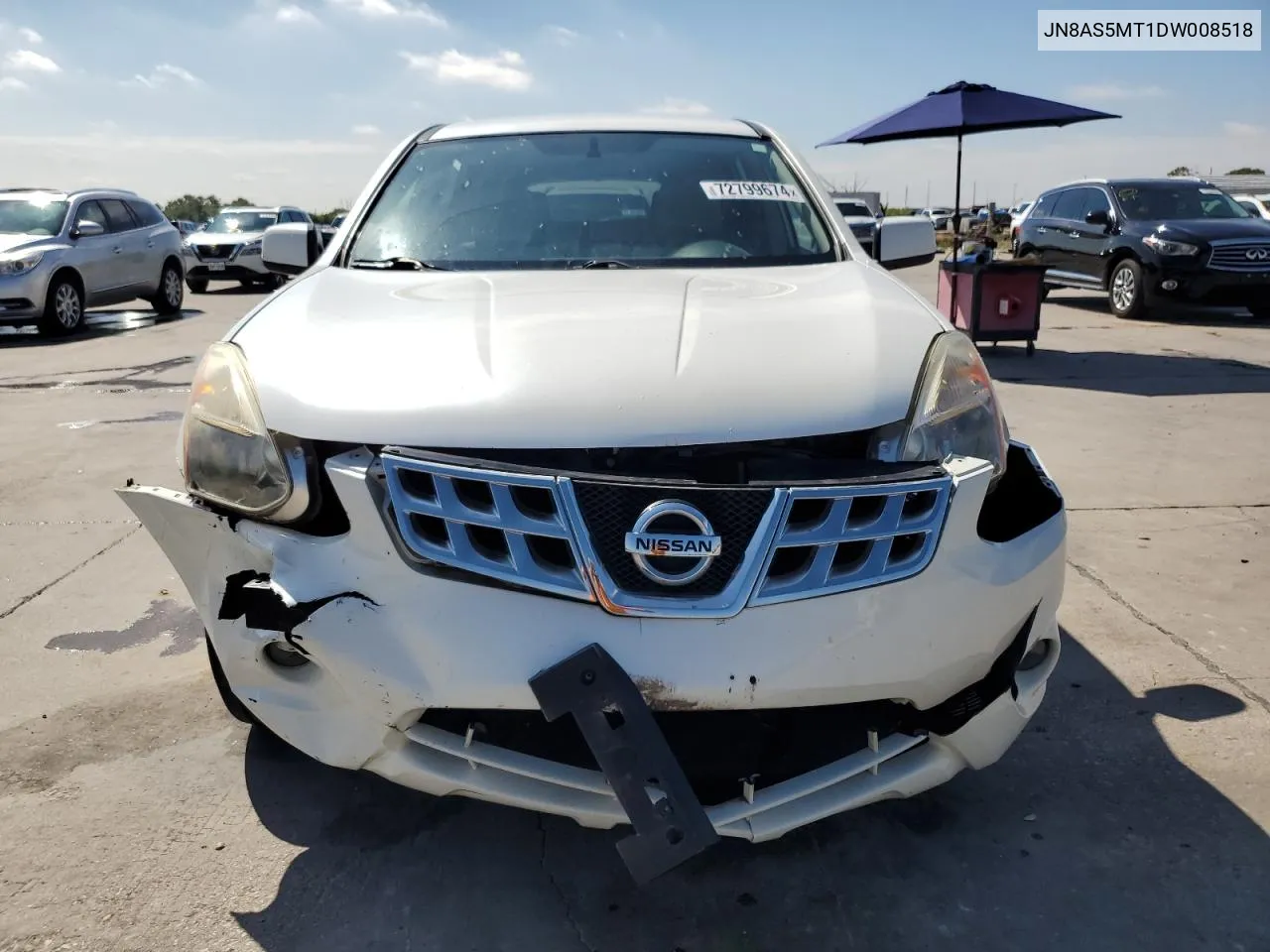 2013 Nissan Rogue S VIN: JN8AS5MT1DW008518 Lot: 72799674