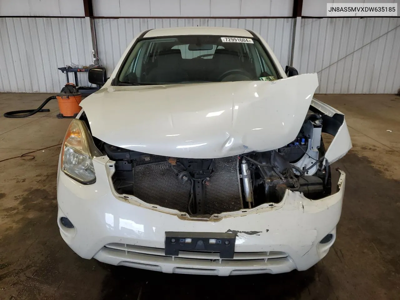 2013 Nissan Rogue S VIN: JN8AS5MVXDW635185 Lot: 72991604