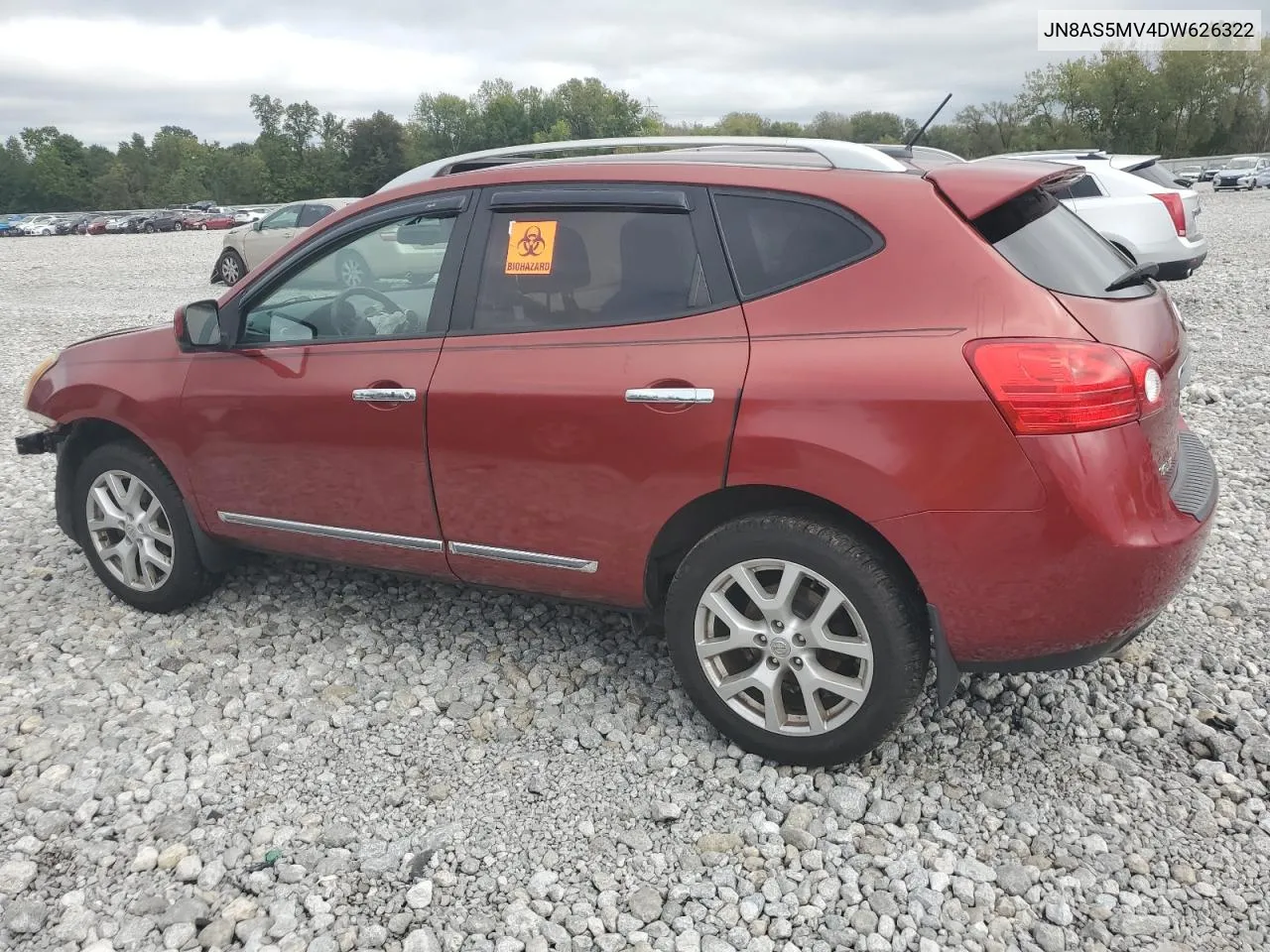 2013 Nissan Rogue S VIN: JN8AS5MV4DW626322 Lot: 73732794