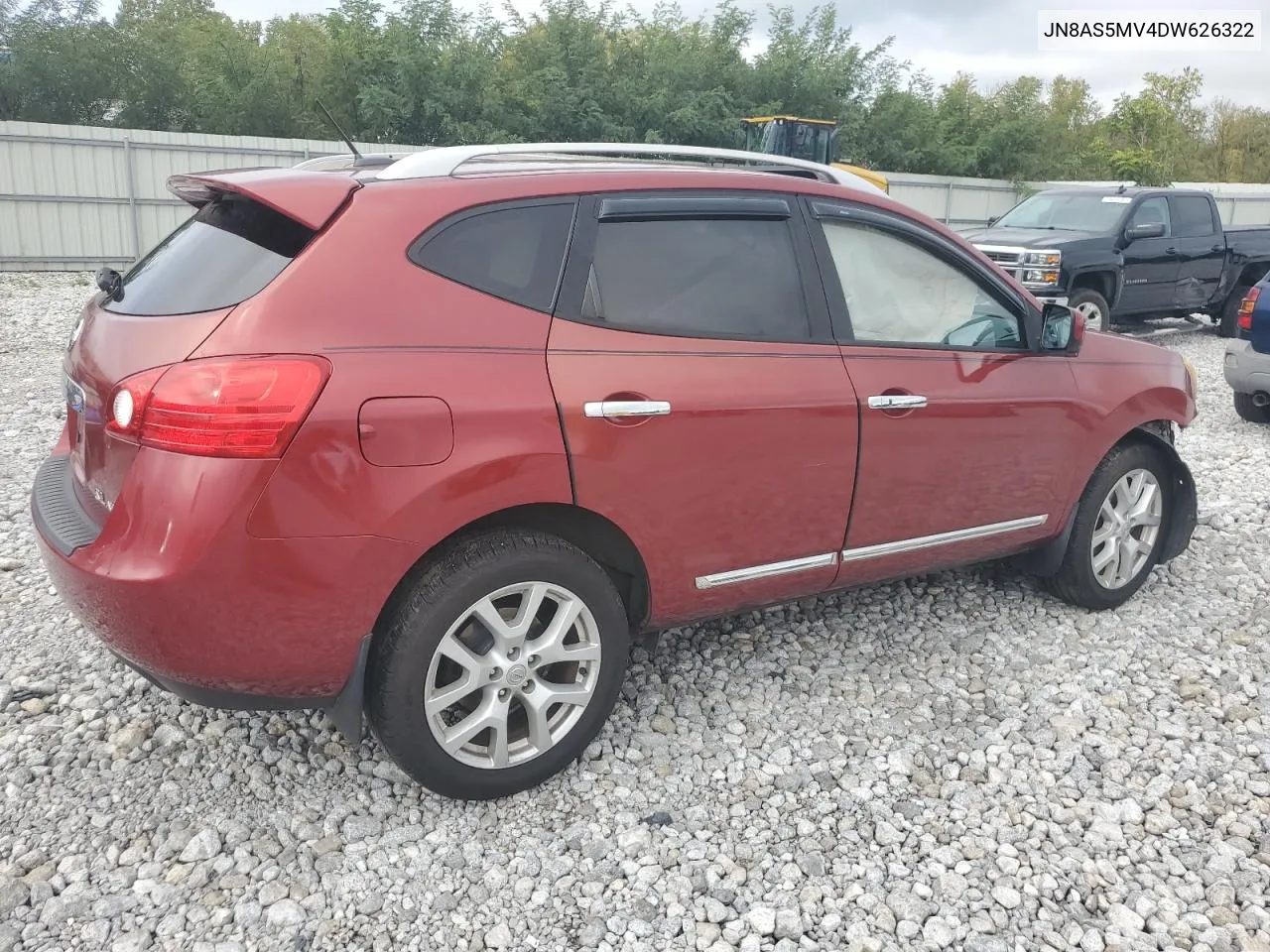 2013 Nissan Rogue S VIN: JN8AS5MV4DW626322 Lot: 73732794