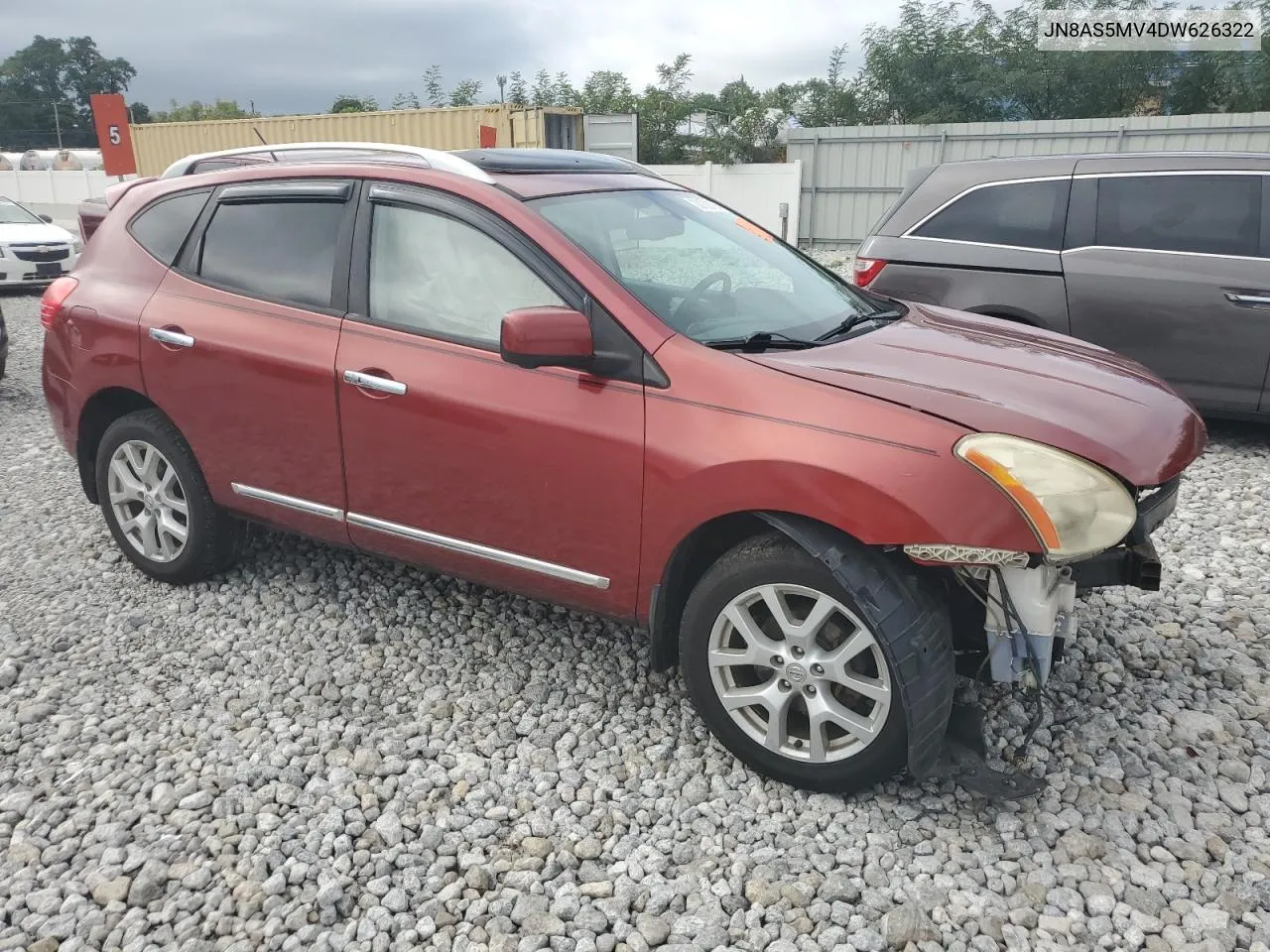 2013 Nissan Rogue S VIN: JN8AS5MV4DW626322 Lot: 73732794