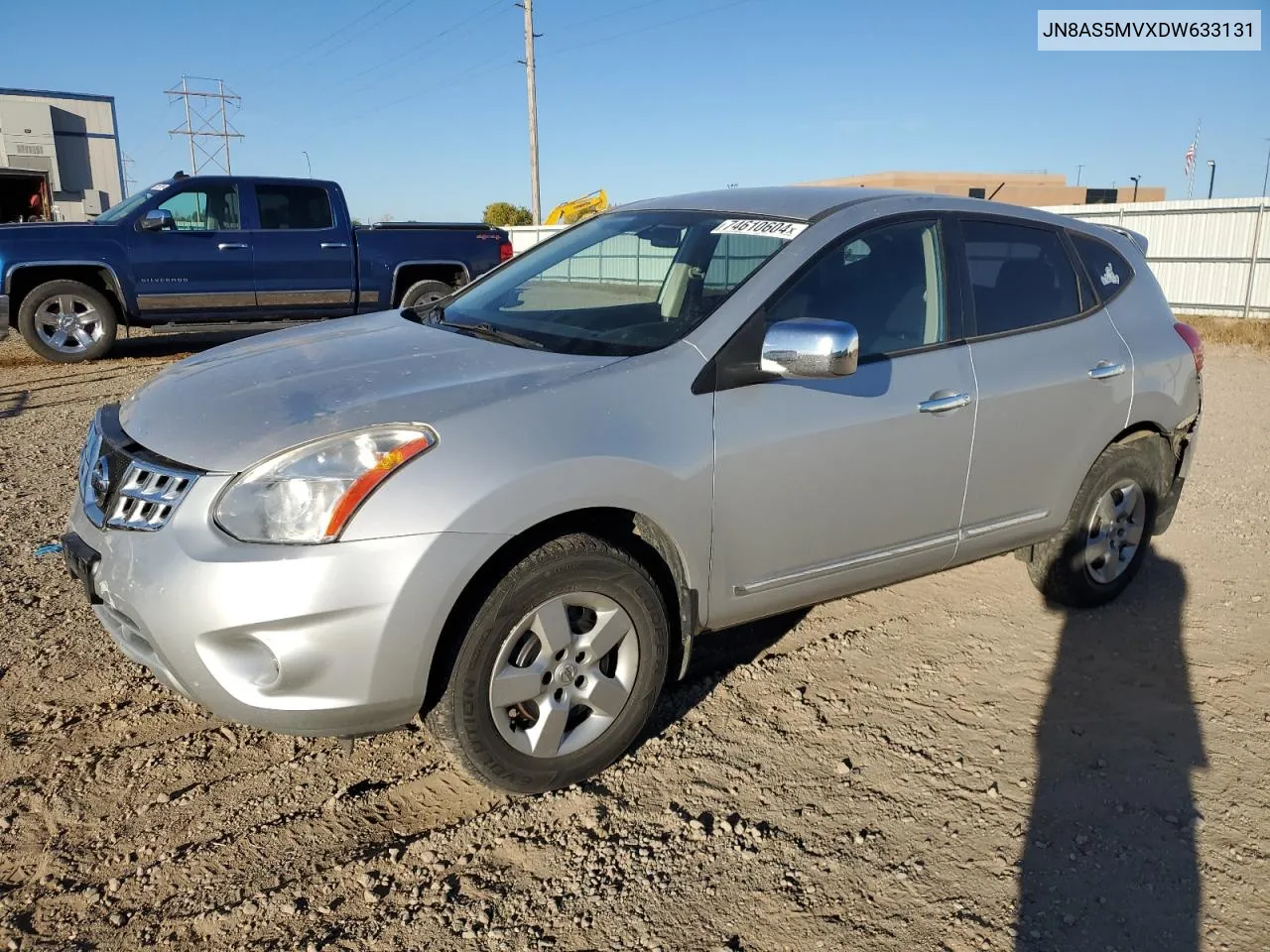 2013 Nissan Rogue S VIN: JN8AS5MVXDW633131 Lot: 74610604