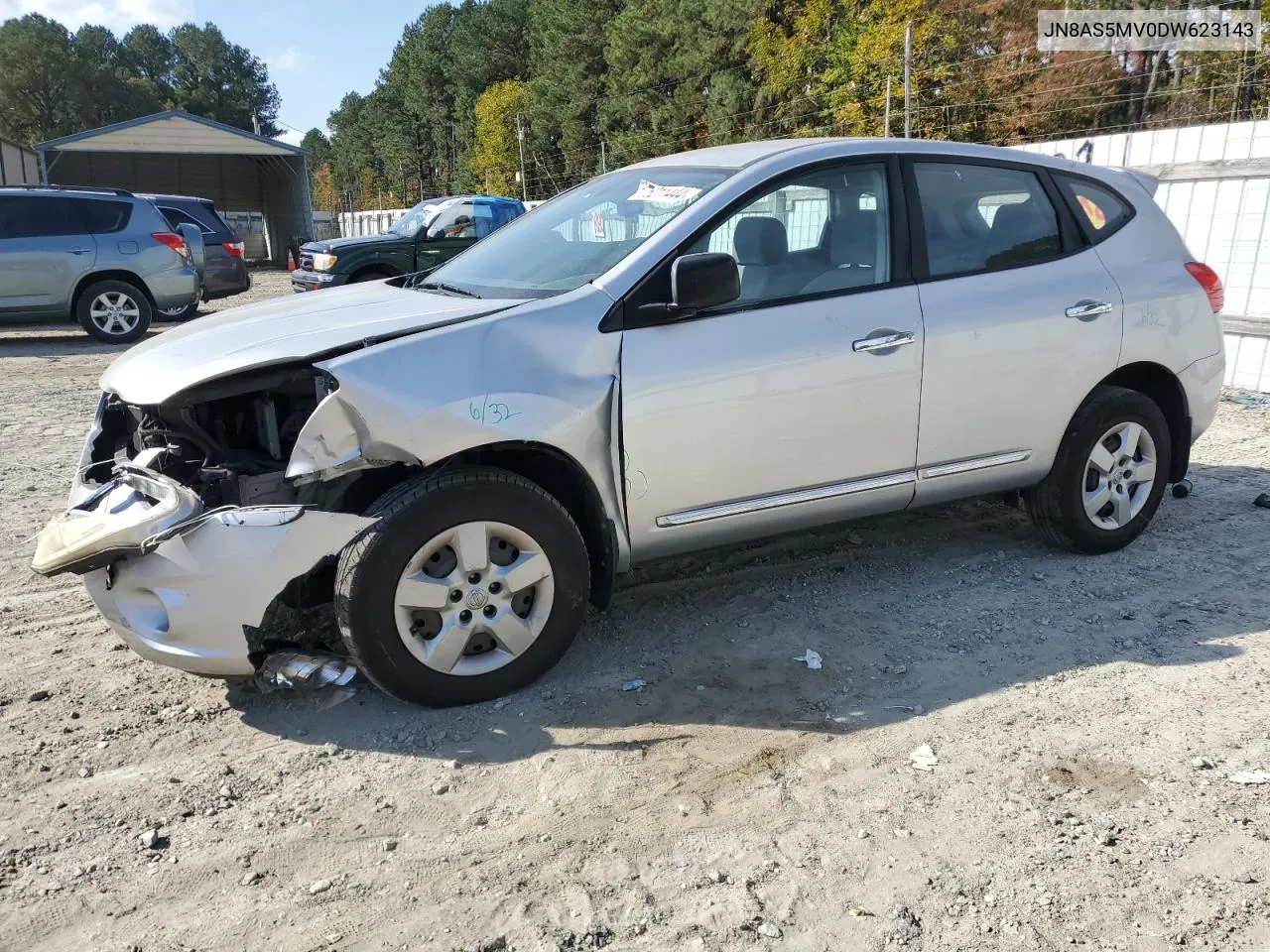 2013 Nissan Rogue S VIN: JN8AS5MV0DW623143 Lot: 75211444