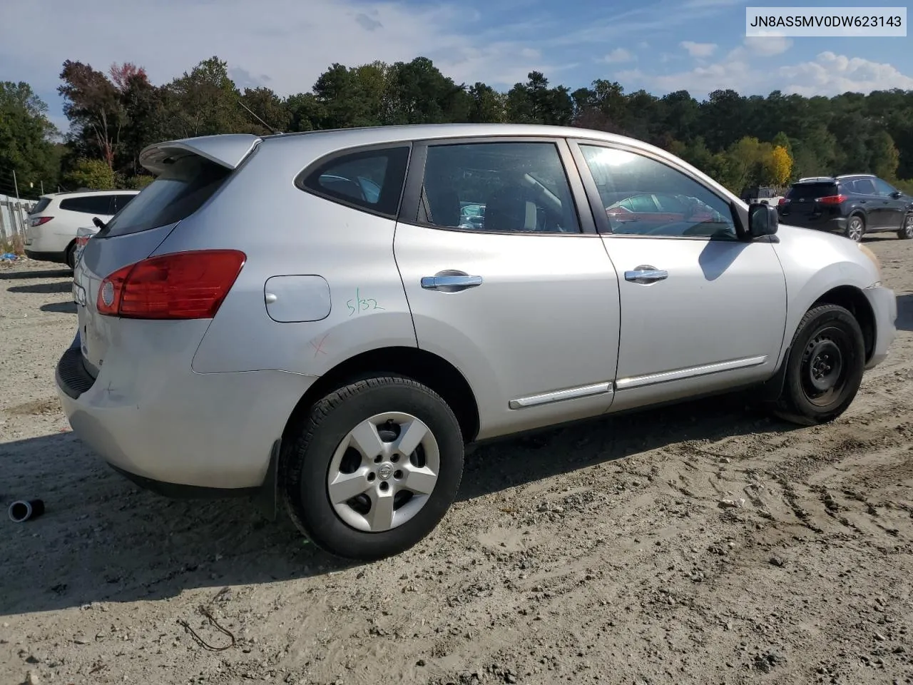 2013 Nissan Rogue S VIN: JN8AS5MV0DW623143 Lot: 75211444