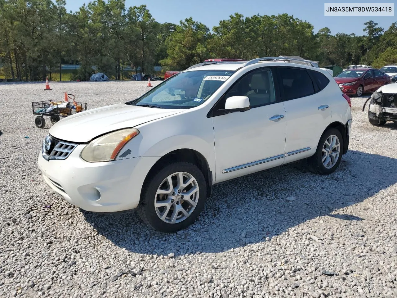 2013 Nissan Rogue S VIN: JN8AS5MT8DW534418 Lot: 75357614