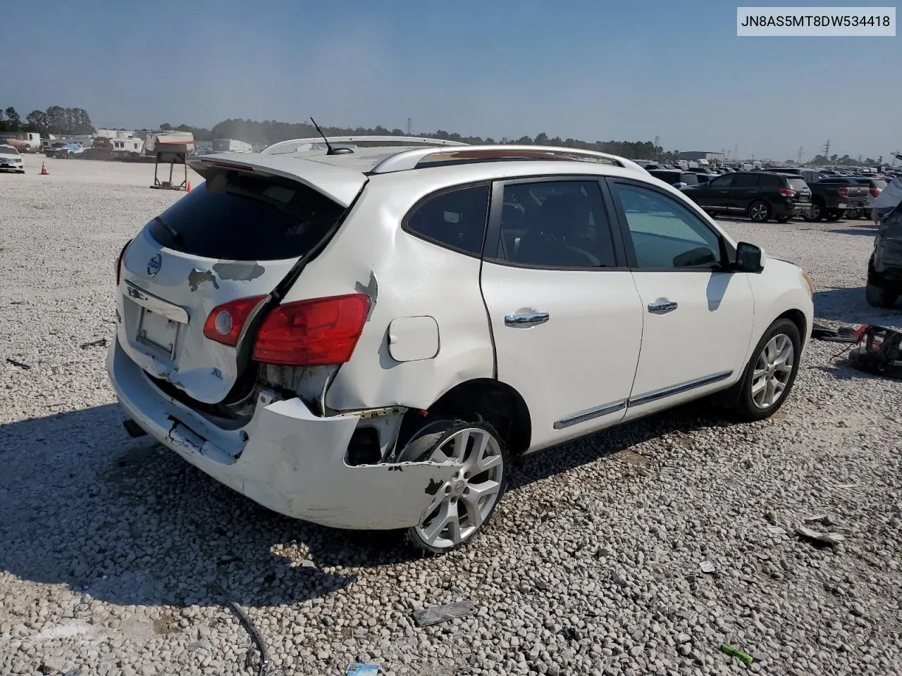 2013 Nissan Rogue S VIN: JN8AS5MT8DW534418 Lot: 75357614