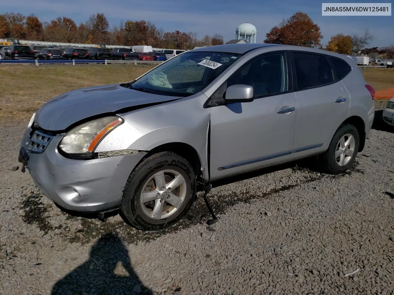 2013 Nissan Rogue S VIN: JN8AS5MV6DW125481 Lot: 75365254