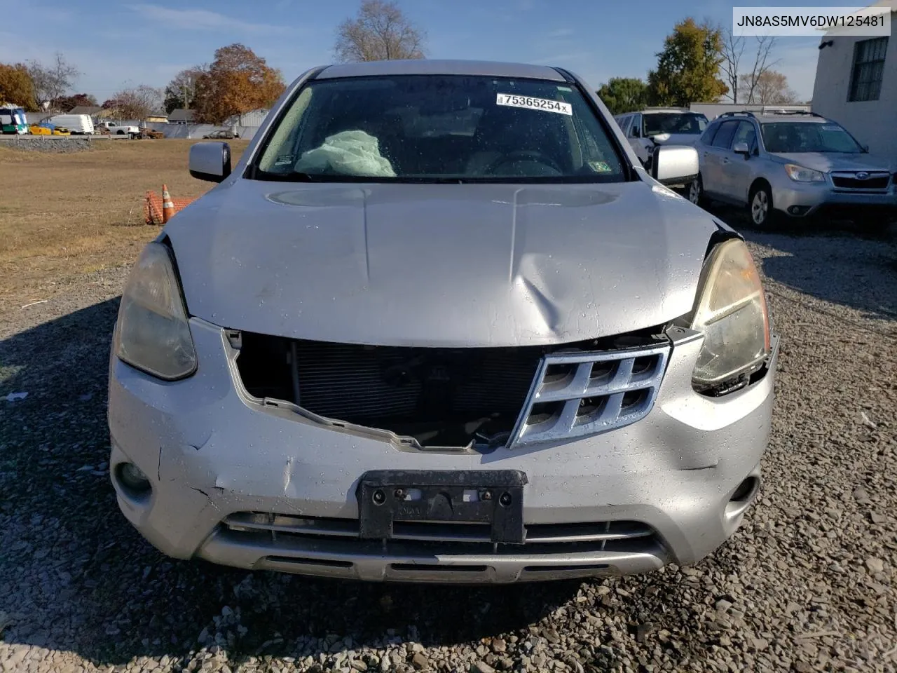 2013 Nissan Rogue S VIN: JN8AS5MV6DW125481 Lot: 75365254