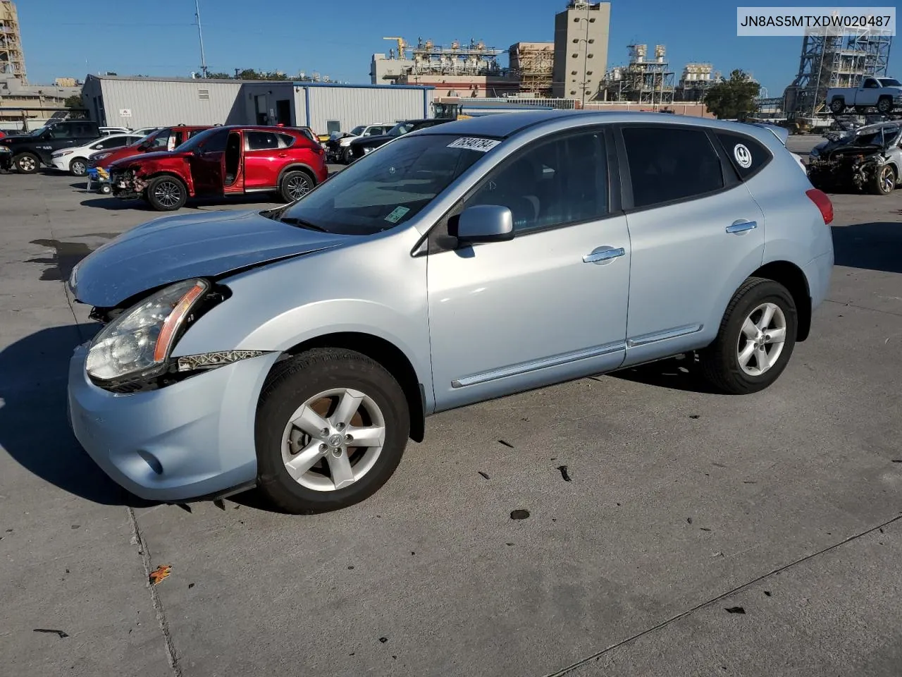 2013 Nissan Rogue S VIN: JN8AS5MTXDW020487 Lot: 76348784