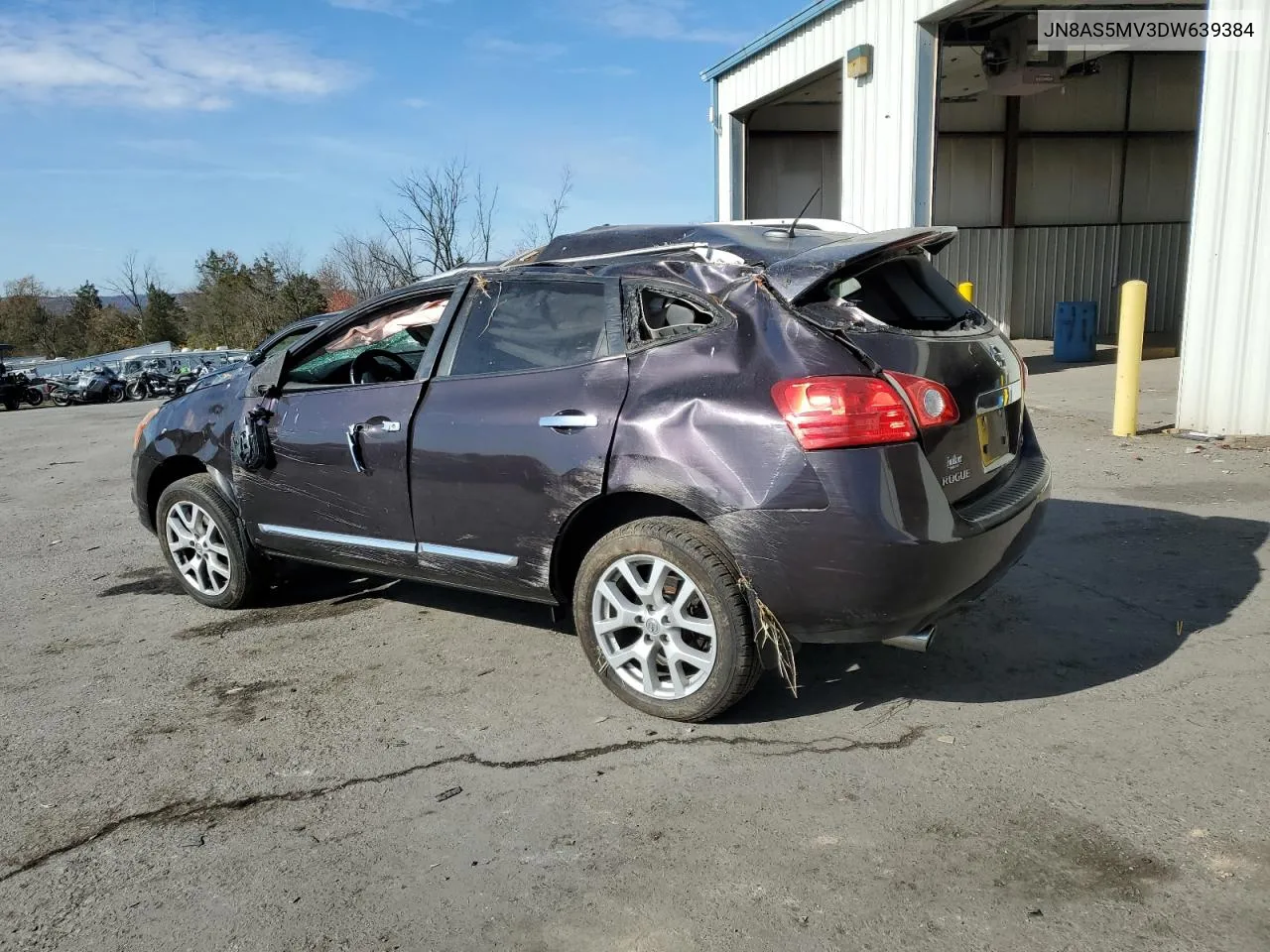 2013 Nissan Rogue S VIN: JN8AS5MV3DW639384 Lot: 77307974