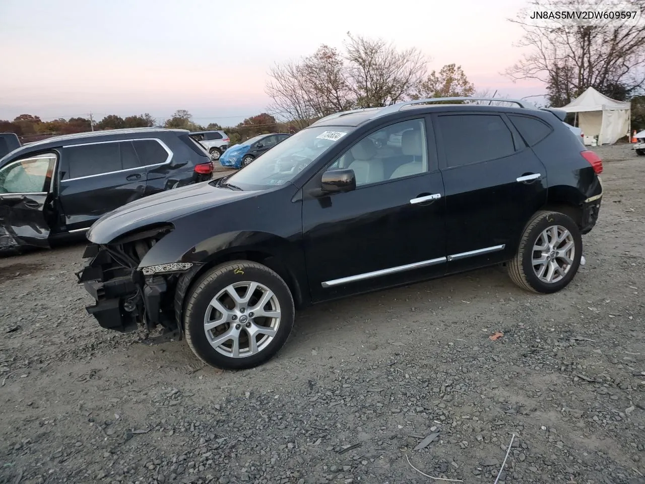 2013 Nissan Rogue S VIN: JN8AS5MV2DW609597 Lot: 77346534