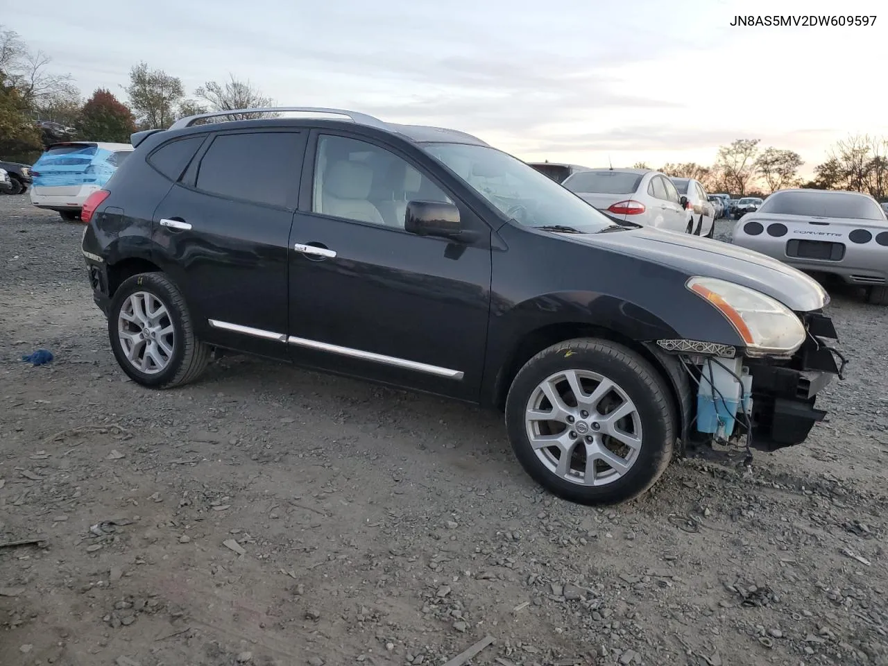 2013 Nissan Rogue S VIN: JN8AS5MV2DW609597 Lot: 77346534