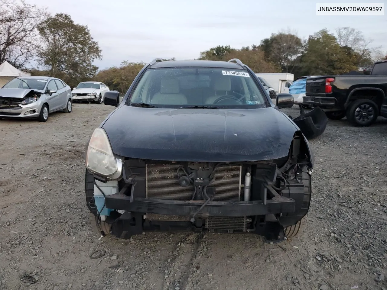 2013 Nissan Rogue S VIN: JN8AS5MV2DW609597 Lot: 77346534