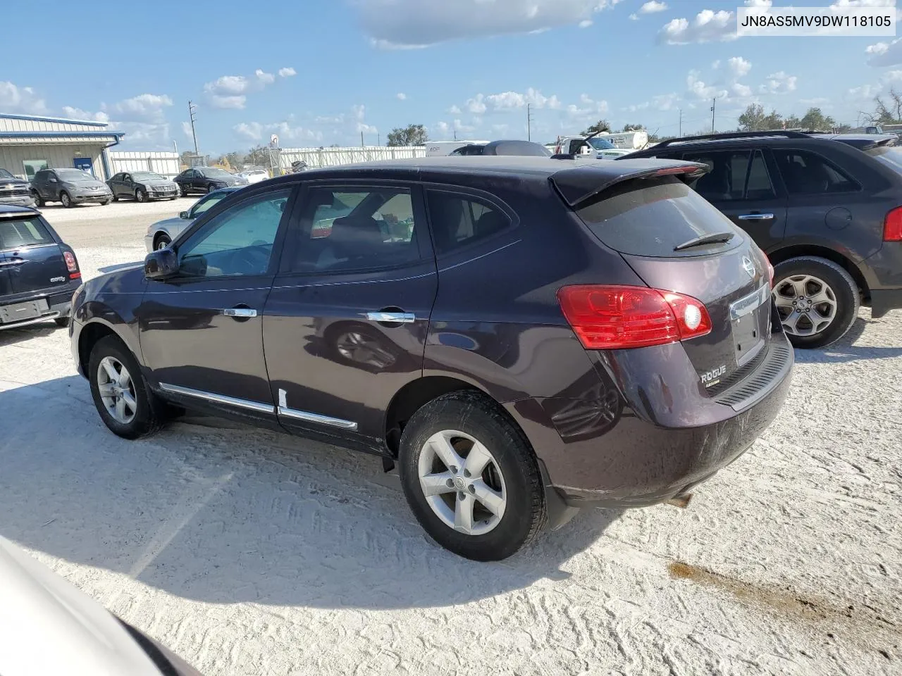 2013 Nissan Rogue S VIN: JN8AS5MV9DW118105 Lot: 77404074