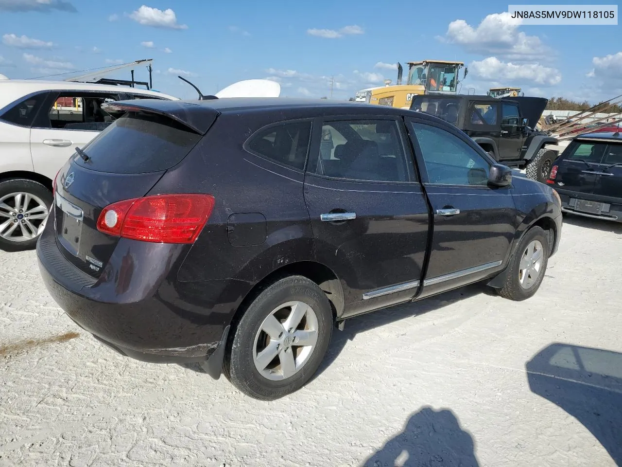 2013 Nissan Rogue S VIN: JN8AS5MV9DW118105 Lot: 77404074