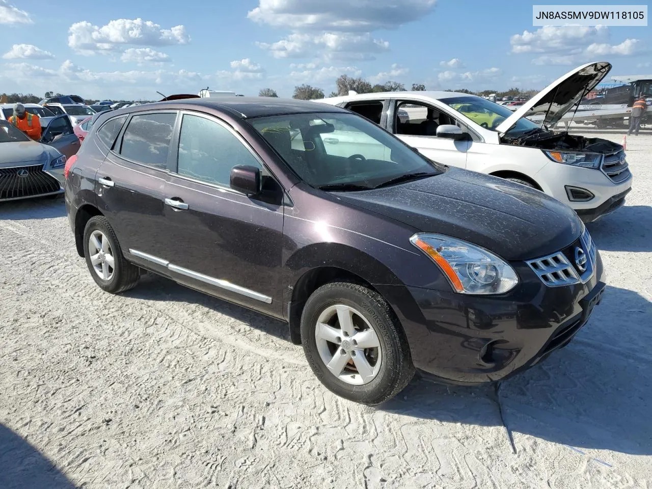 2013 Nissan Rogue S VIN: JN8AS5MV9DW118105 Lot: 77404074