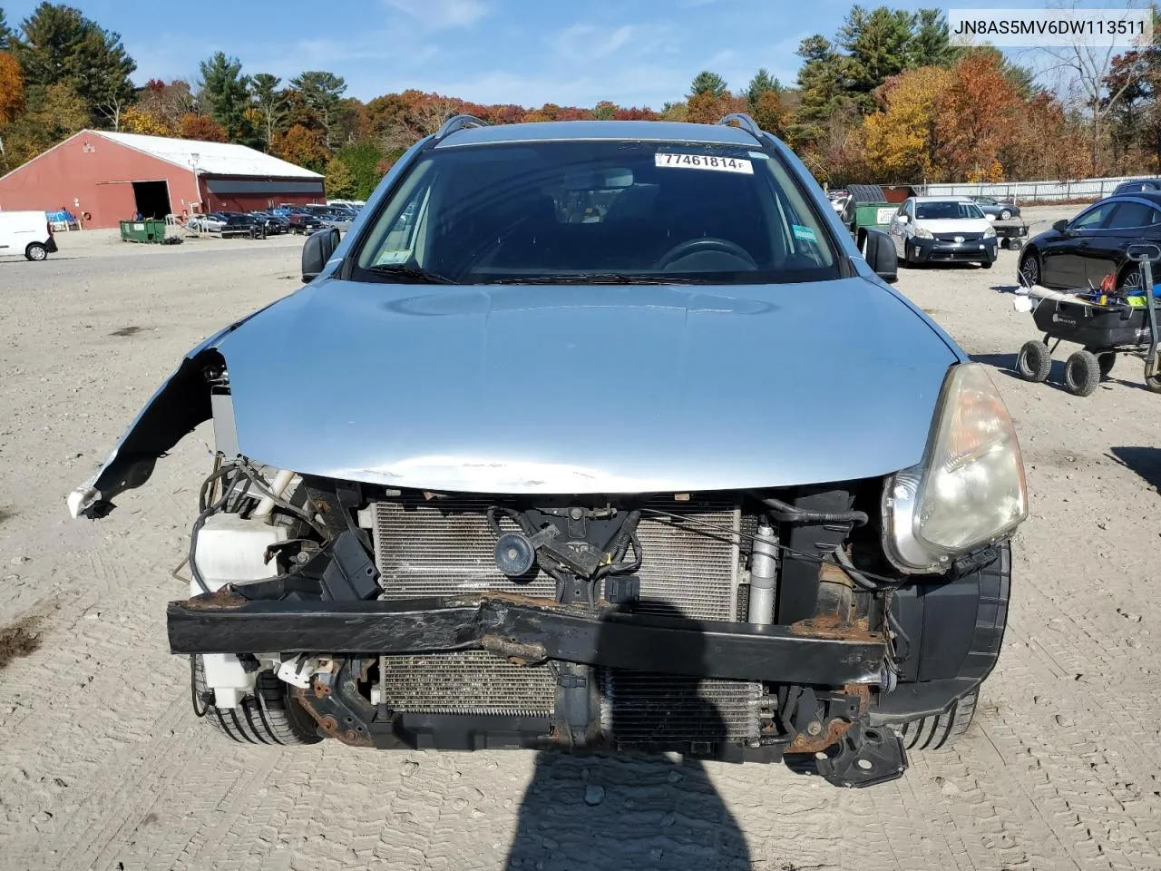 2013 Nissan Rogue S VIN: JN8AS5MV6DW113511 Lot: 77461814