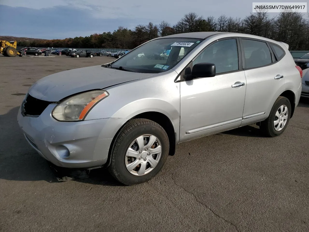 2013 Nissan Rogue S VIN: JN8AS5MV7DW649917 Lot: 77645524