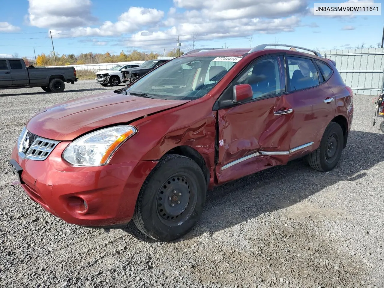 2013 Nissan Rogue S VIN: JN8AS5MV9DW111641 Lot: 77744414