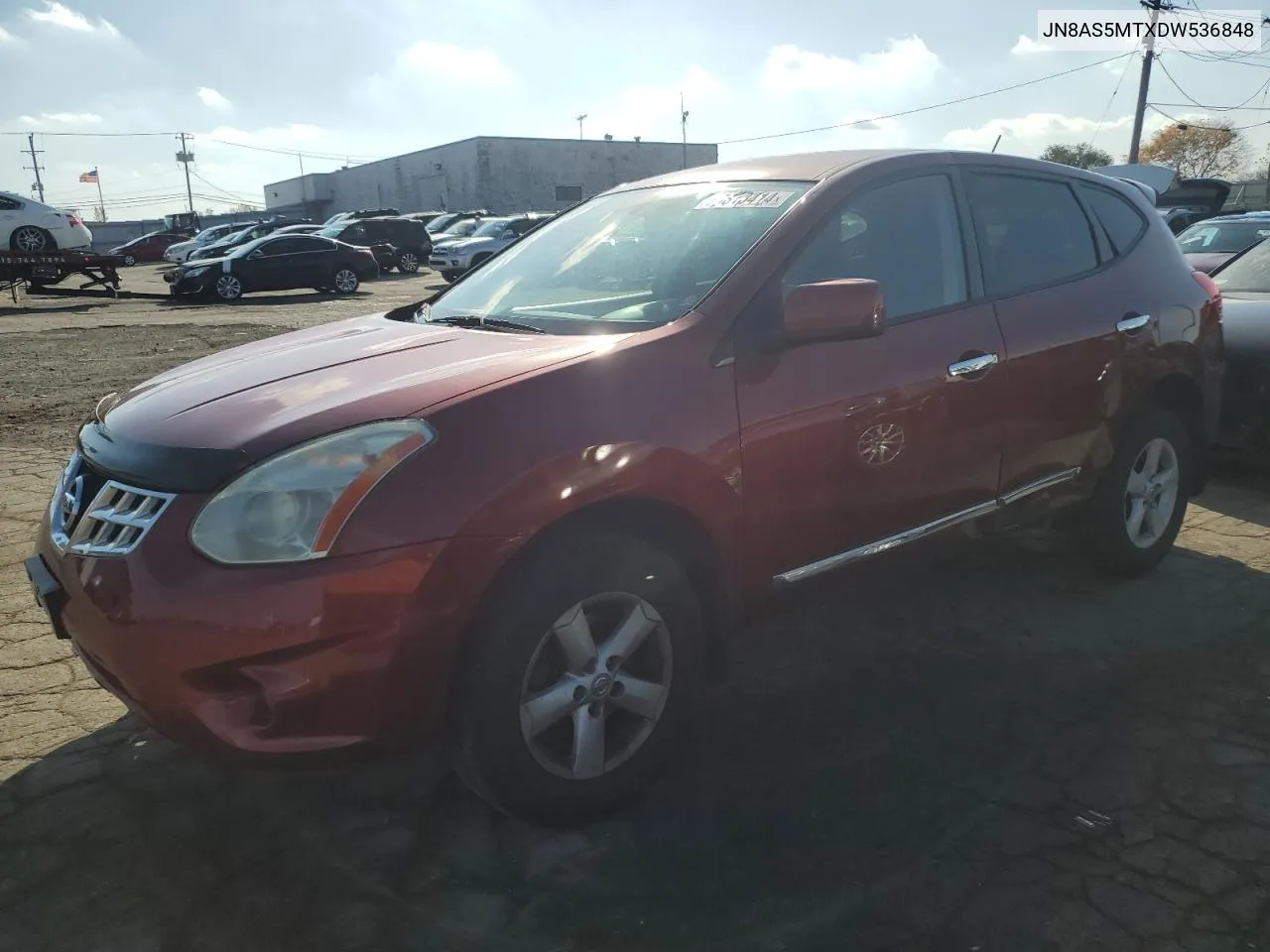 2013 Nissan Rogue S VIN: JN8AS5MTXDW536848 Lot: 77813414