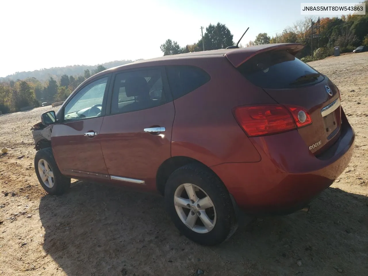 2013 Nissan Rogue S VIN: JN8AS5MT8DW543863 Lot: 78124884