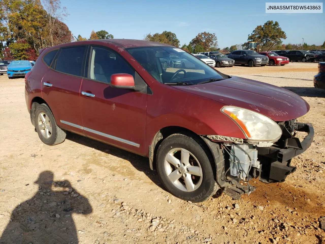 2013 Nissan Rogue S VIN: JN8AS5MT8DW543863 Lot: 78124884