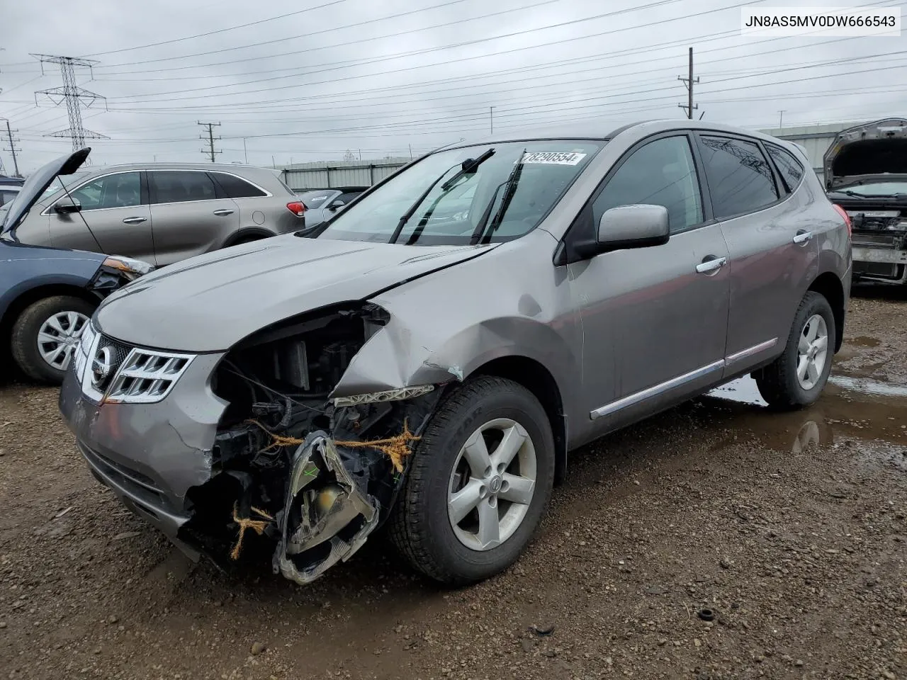 2013 Nissan Rogue S VIN: JN8AS5MV0DW666543 Lot: 78290554