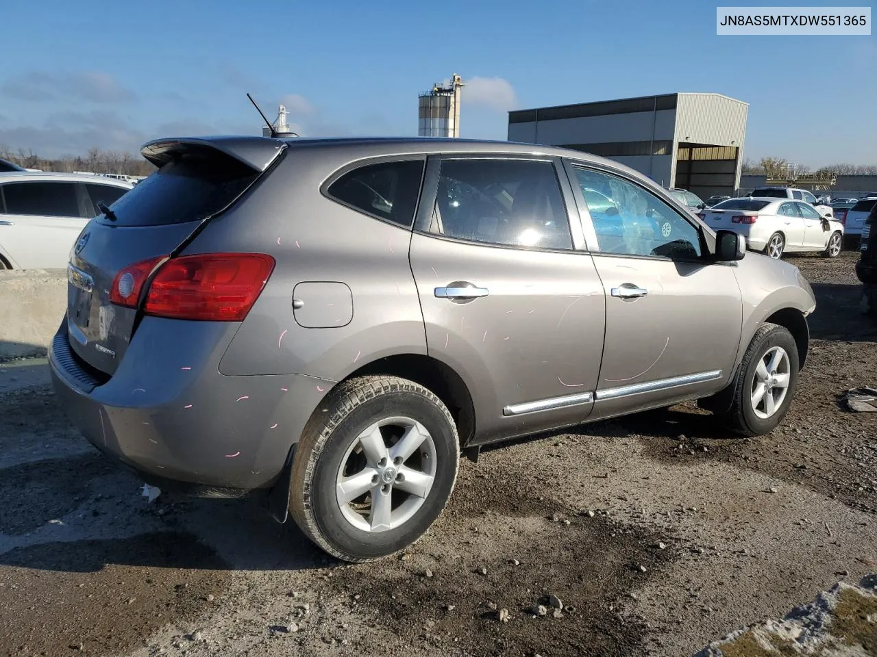 2013 Nissan Rogue S VIN: JN8AS5MTXDW551365 Lot: 79443414