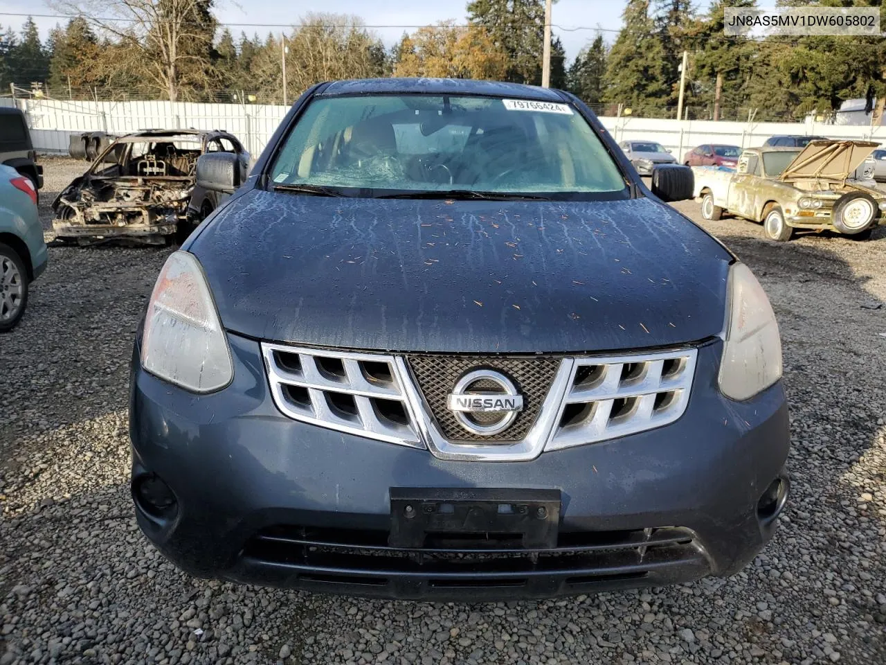 2013 Nissan Rogue S VIN: JN8AS5MV1DW605802 Lot: 79766424